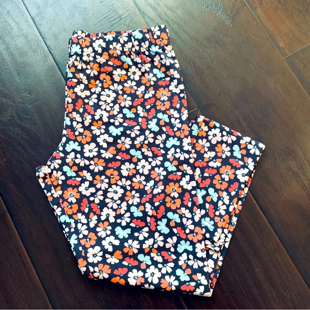🌟 Carter's Girls Cute Flower Power Floral Graphic Snug-Fitted Leggings Size: 14